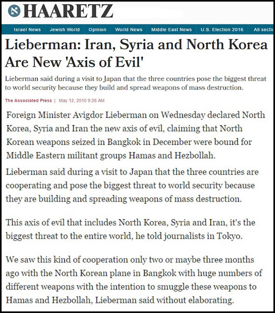 You won't believe who is behind the North Korean crisis 4 Haaretz Axis of Evil
