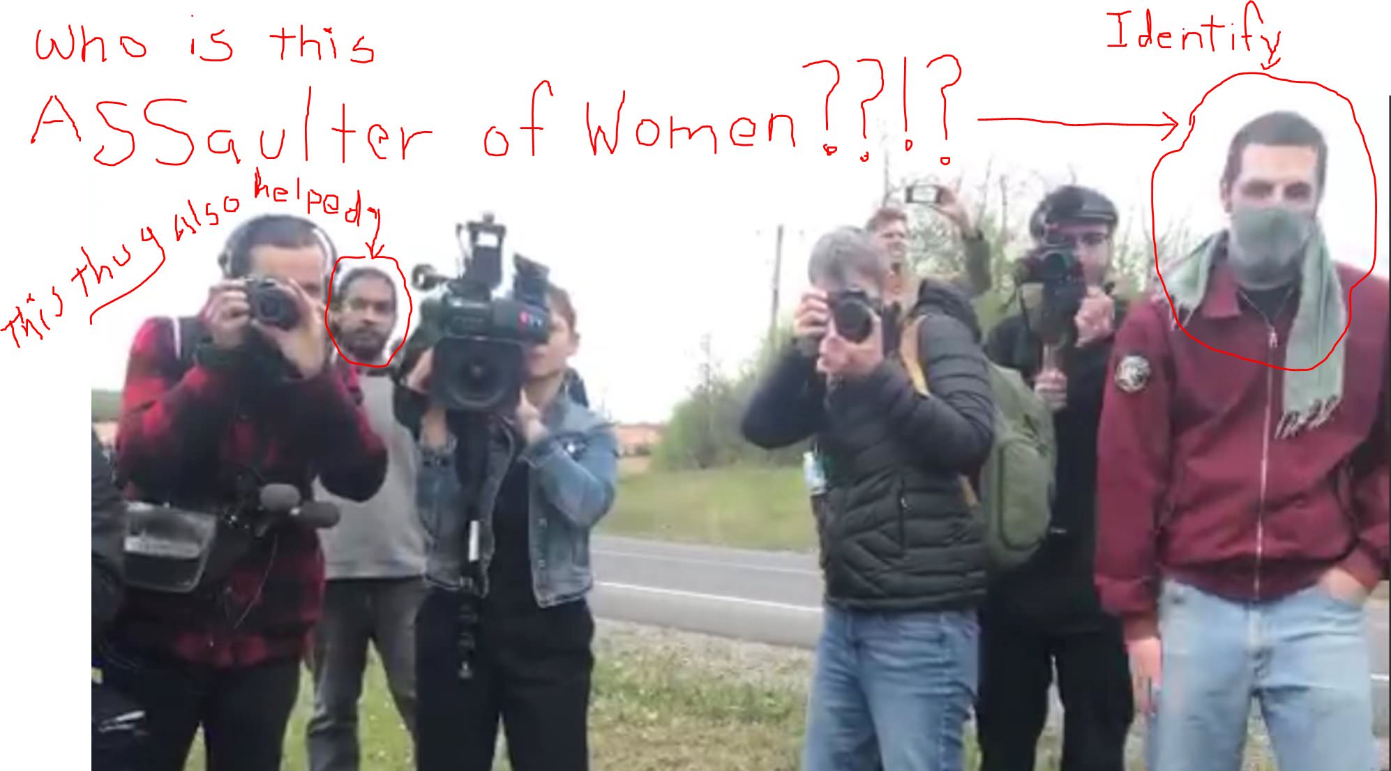 Canadian activist Faith Goldy got assaulted in front of MSM who claims "didn't see nuffin" 2