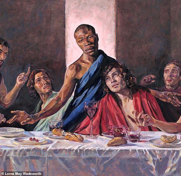 Britain's Oldest Cathedral Showcases Last Supper Painting with Fictional Black Jesus Christ 8 30217948 8473935 image m 2 1593509470123
