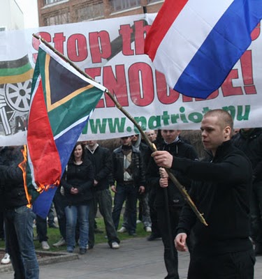World’s right-wingers start Stop Boer Genocide drive 2 swedish resistance march 2010 04 17 18 burn sa burn