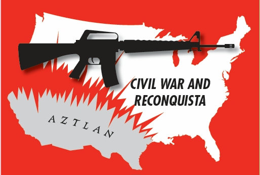 La Raza Vows to Stop Wall, CONQUER Southwest America and Give it to Mexico 1 aztlan civil war