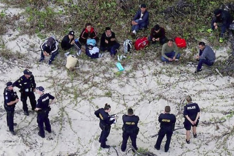 Australia: All Invaders Captured from First Invasion Boat in Four Years 2 invaders boat australia