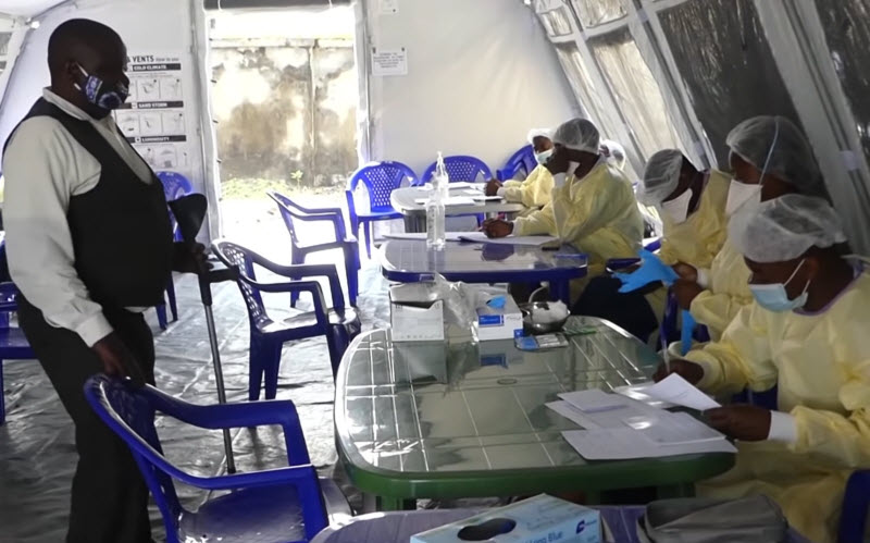 Only 5000 Congolese Accept COVID-19 Vaccine out of 90 MILLION 1 goma congo stinging center 2021