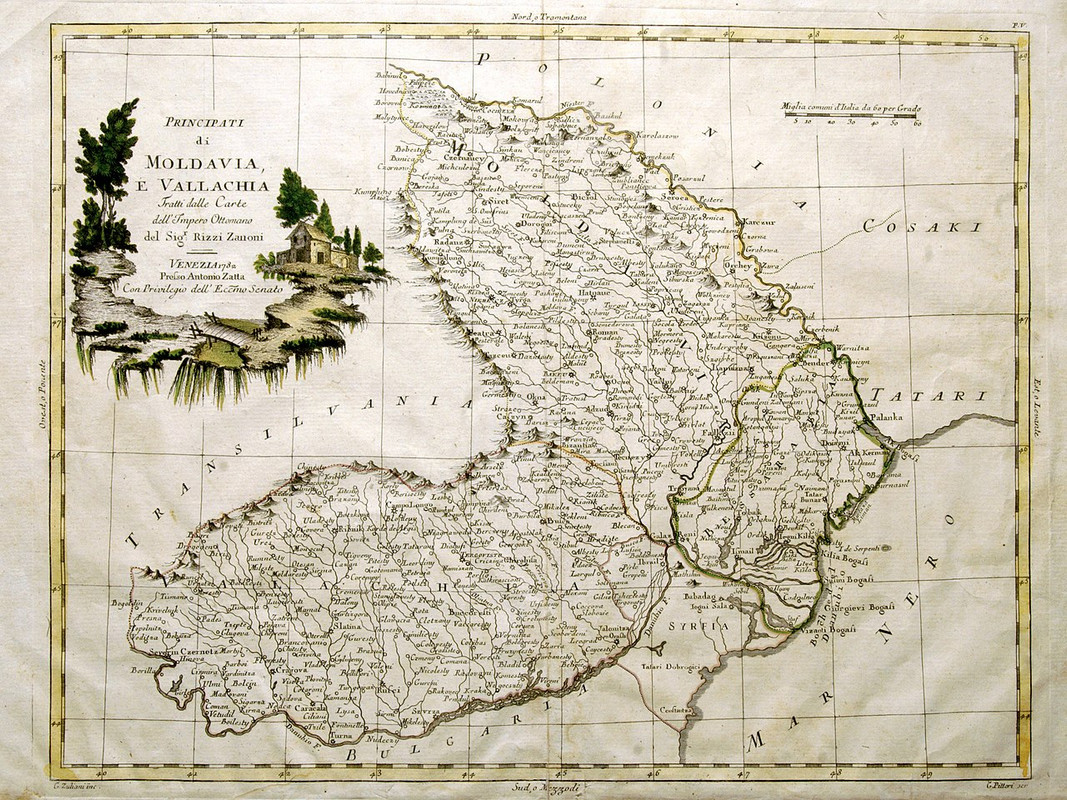 Transnistria Attacked Again for the 2nd Day, Russian Media accuses Ukraine Drones says They want all of Moldova 4 Italian map of Moldova and Wallachia from 1782 by G Pittori