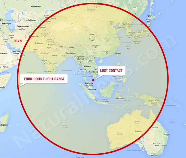 ‘Pirated’ Boeing 777 may return to skies as stealth nuclear weapon 2 Flight 370 Flight Radius v2