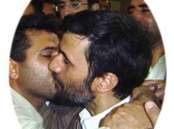 Iranian president kissing man Iranian president kissing man