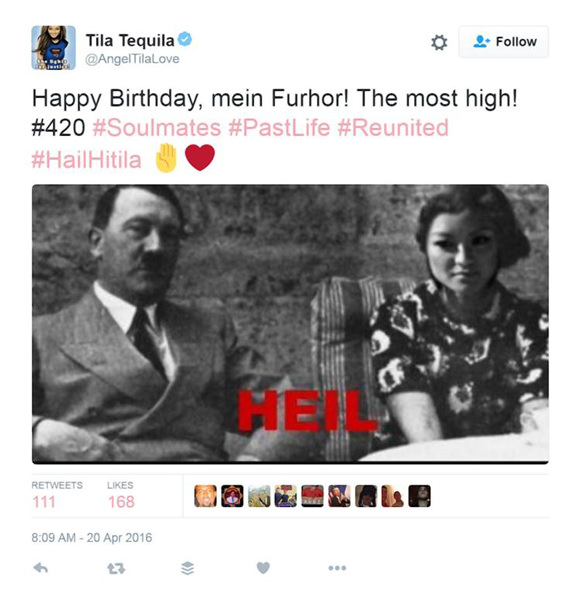 Nazi Asian girl Tila Tequila happy she's pregnant with second half-White child 4 Bav6CrF