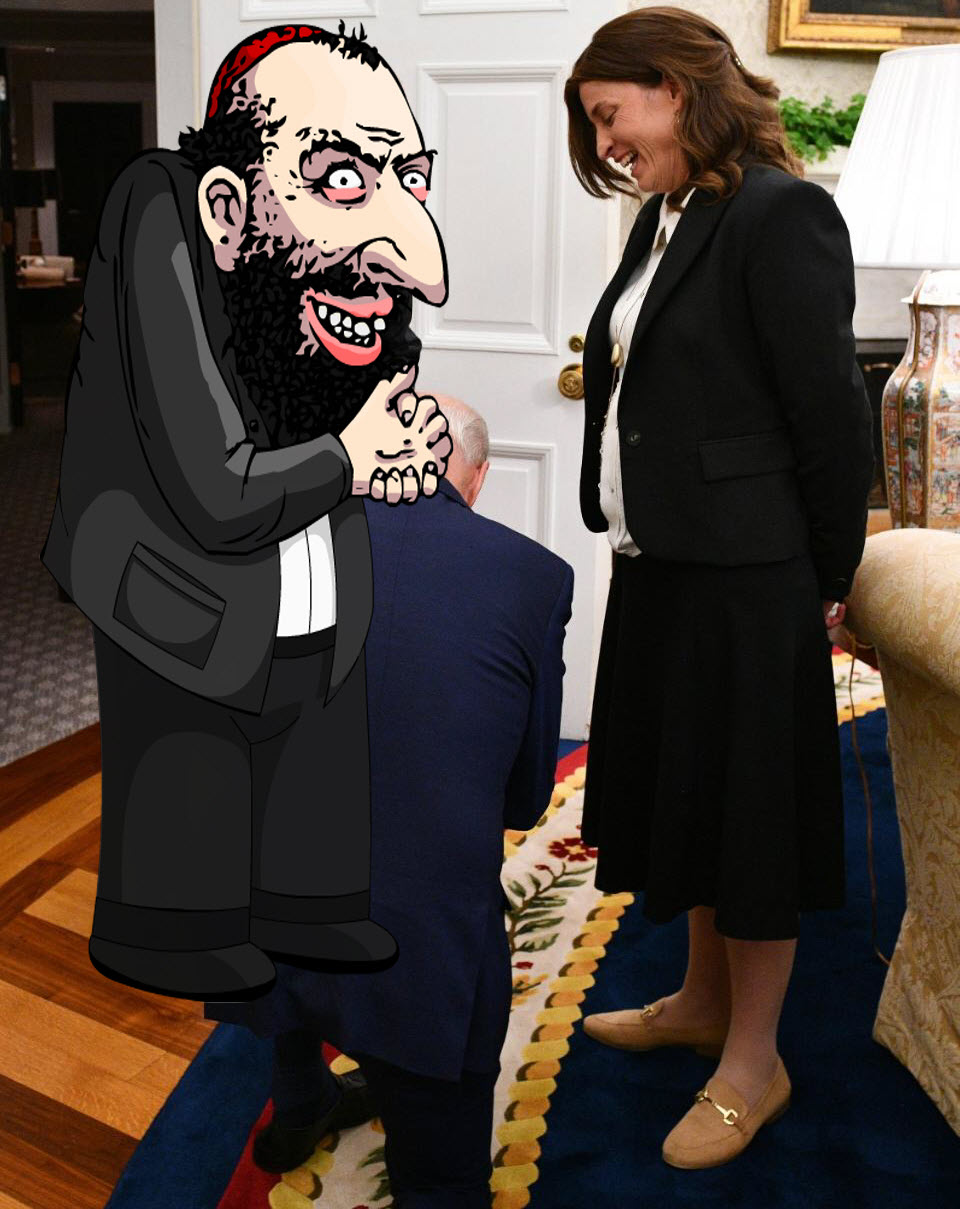 Joe Biden Bows on his Knees in from of Israel's President to Show his Subservience 3 CqDq7GP