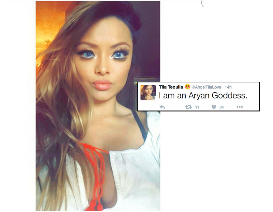 Nazi Asian girl Tila Tequila happy she's pregnant with second half-White child 16 JXi8pL1