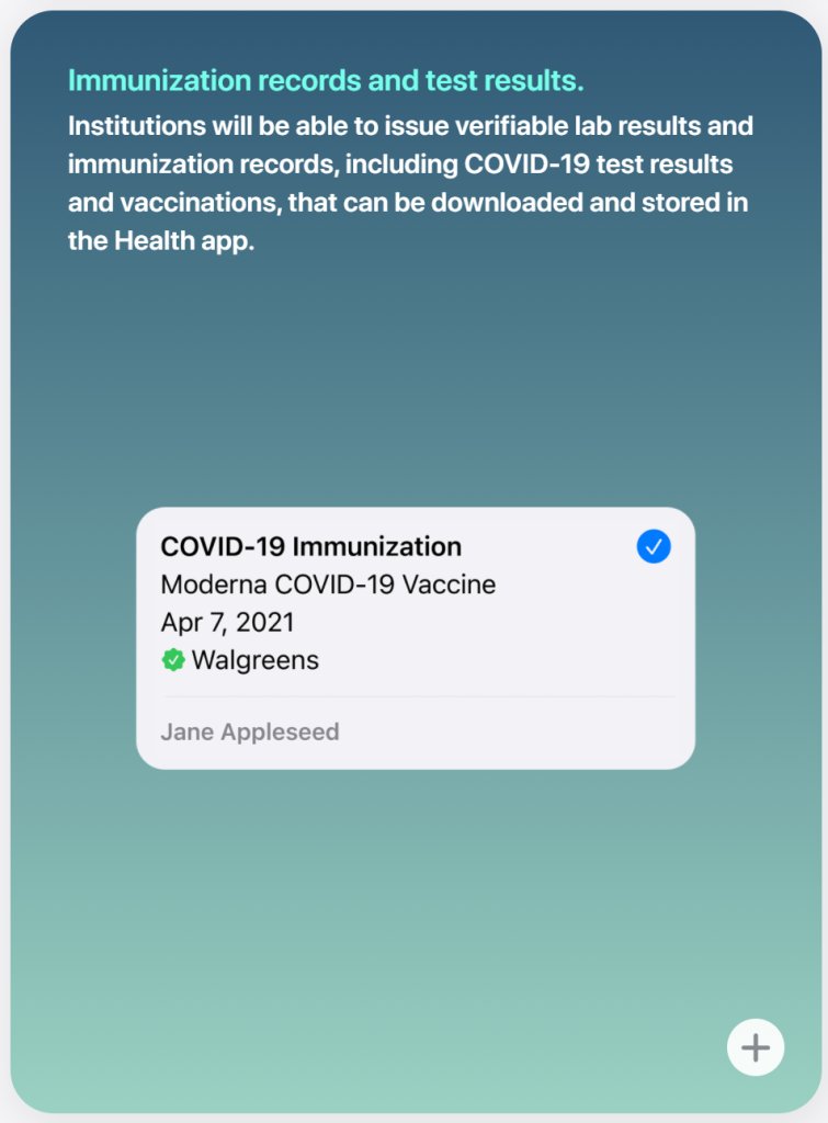 Apple iOS 15 Software Update to include built-in Vaccine Passport app 2 O1Dt5PS