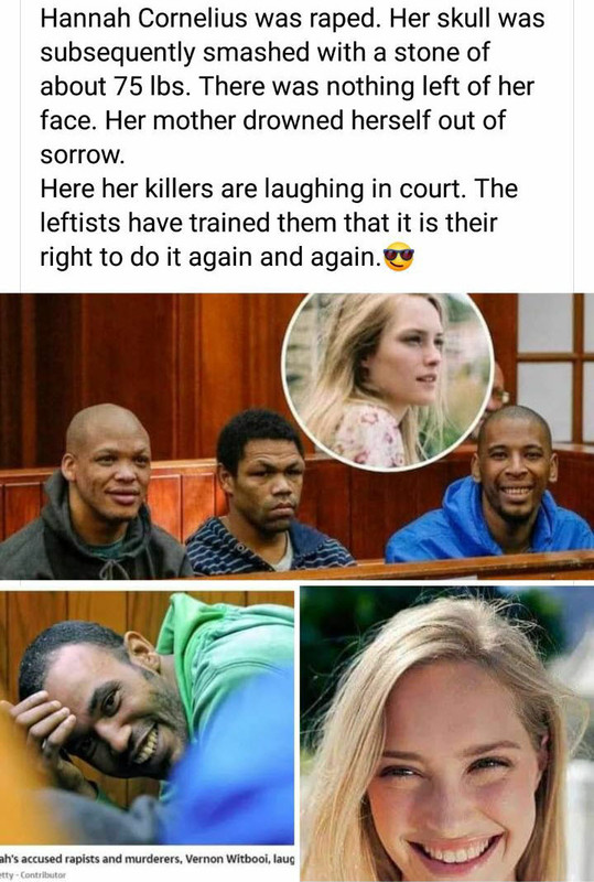Straight-A Student, 21, kidnapped, raped and murdered by South African gang 2 Hannah Cornelius trial
