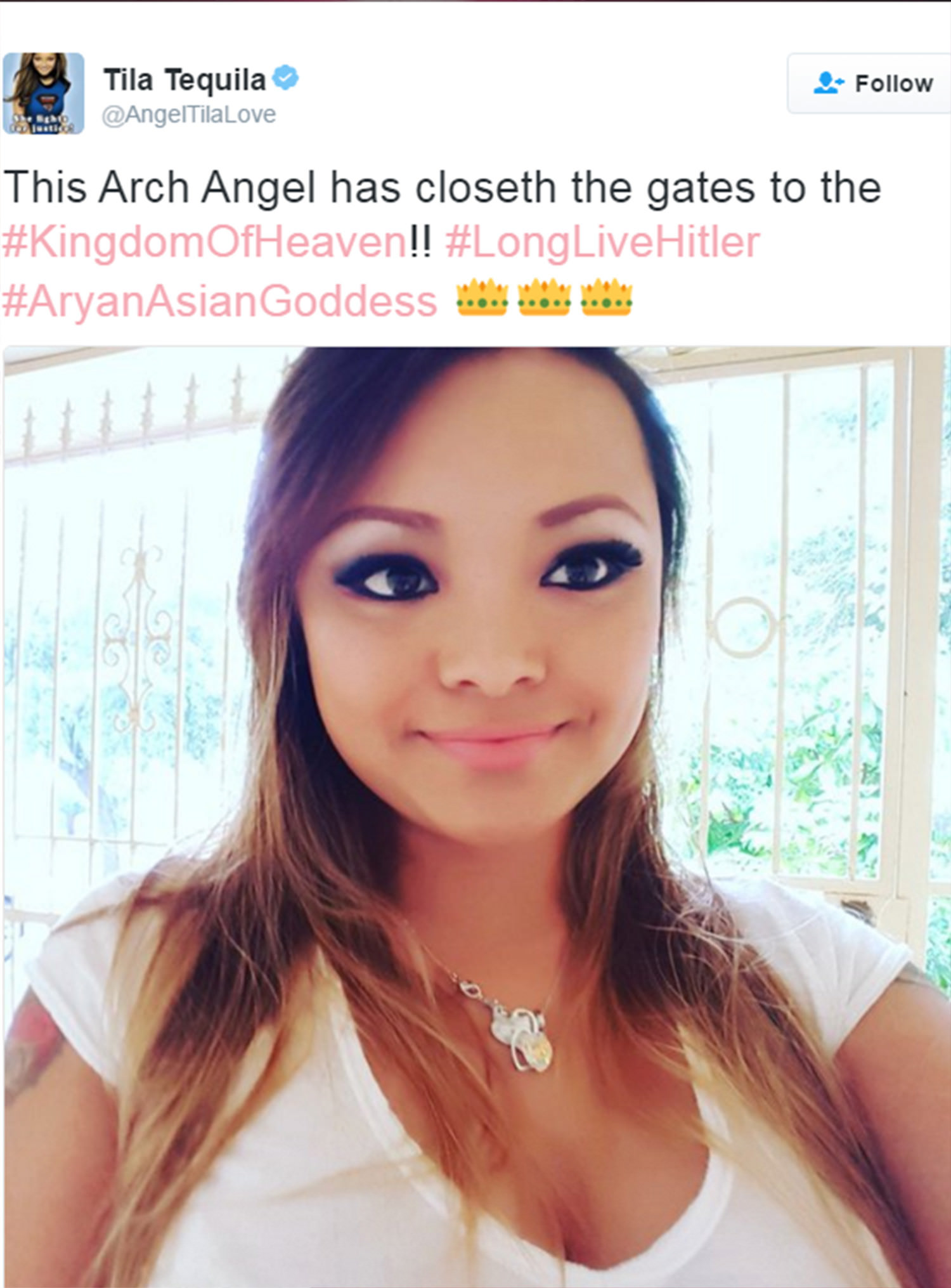 Nazi Asian girl Tila Tequila happy she's pregnant with second half-White child 9 SgjqzJQ