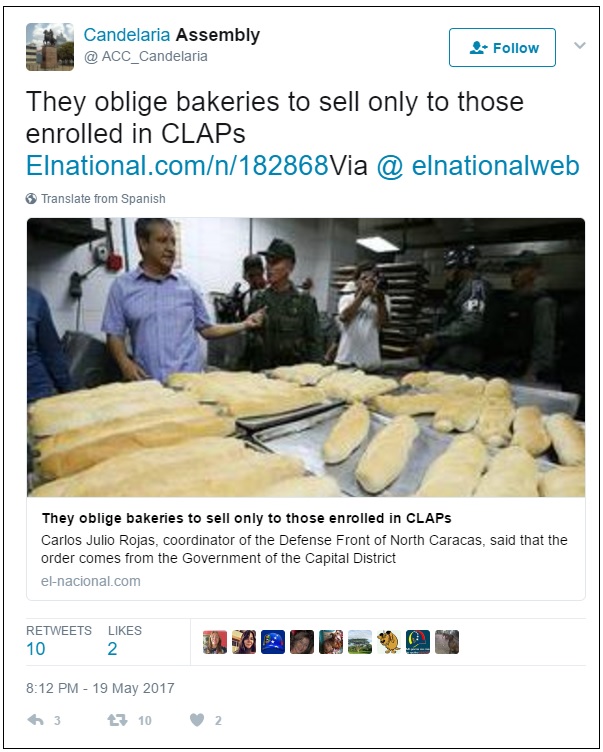 Venezuelan Regime Forces Bakeries to Sell Bread ONLY to Supporters 2 U9LqAVv