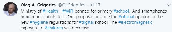 Russian Ministry of Health Recommends Banning Wi-Fi, Cell Phones in Schools Due to Radiation Health Risks 2 Vmffu5P