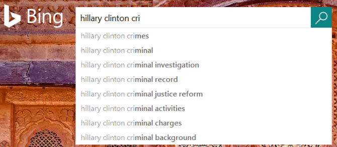 Google Caught Oppressing Search Results and Anti-Clinton Conservative Websites 5 bing hillary clinton cri