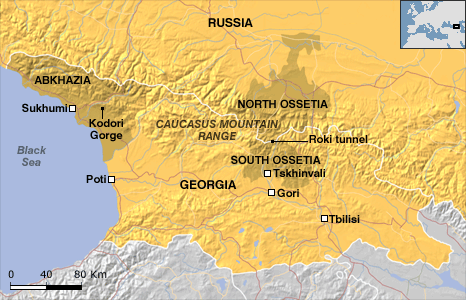 NATO and Israel connections with Georgia’s criminal actions against Ossetia and Russia 4 georgiamap2