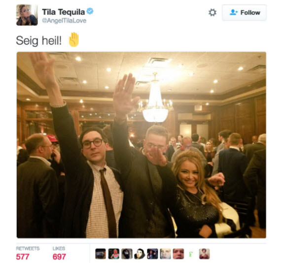 Nazi Asian girl Tila Tequila happy she's pregnant with second half-White child 6 c32Asq1