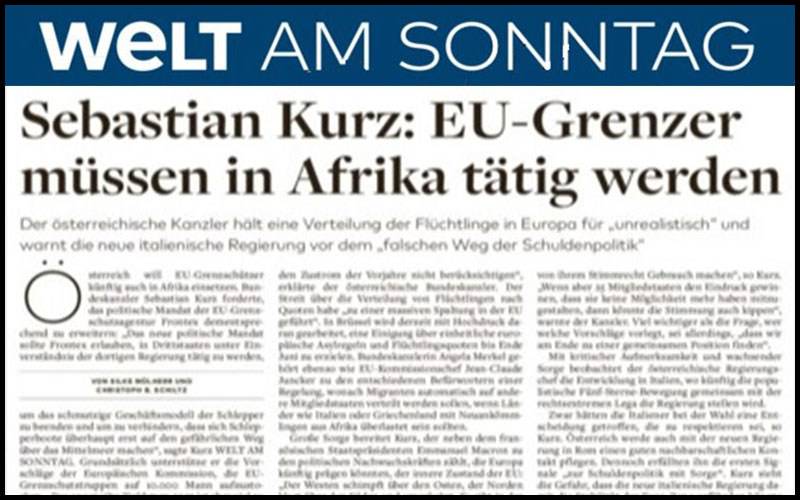 Austrian Chancellor: “Station EU Troops in Africa” to Halt Invasion 2 fNzJSMX
