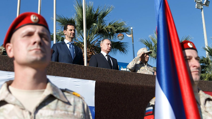 Putin orders withdrawal of Russian troops from Syria during surprise visit to Khmeimim Airbase 6 5a2ec1d8fc7e9316038b4567