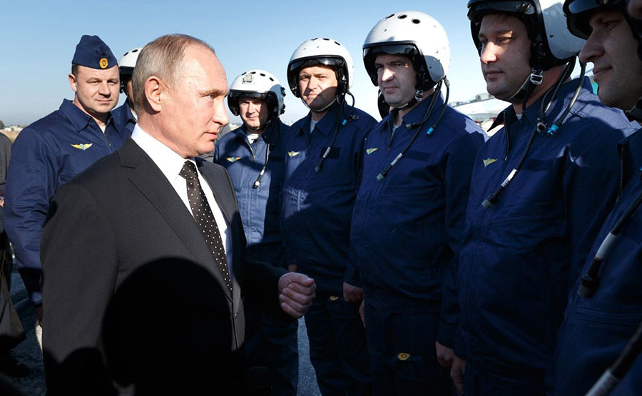 Putin orders withdrawal of Russian troops from Syria during surprise visit to Khmeimim Airbase 3 5a2e775afc7e931e328b4568