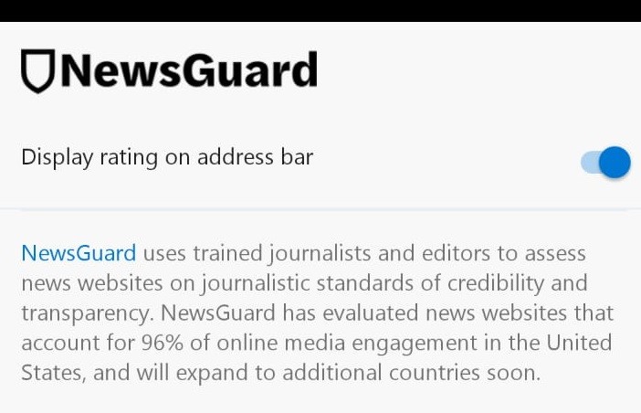 Microsoft has controversial fake news filter NewsGuard built into mobile browser 2 5c488bf5dda4c8c0078b464b