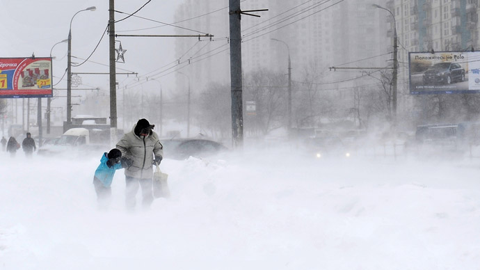 Massive March snowfall masks Kiev and Moscow 2 moscow abnormal snowfall kiev