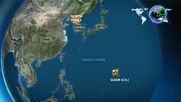 North Korea ratifies nuclear strike against US 2 map