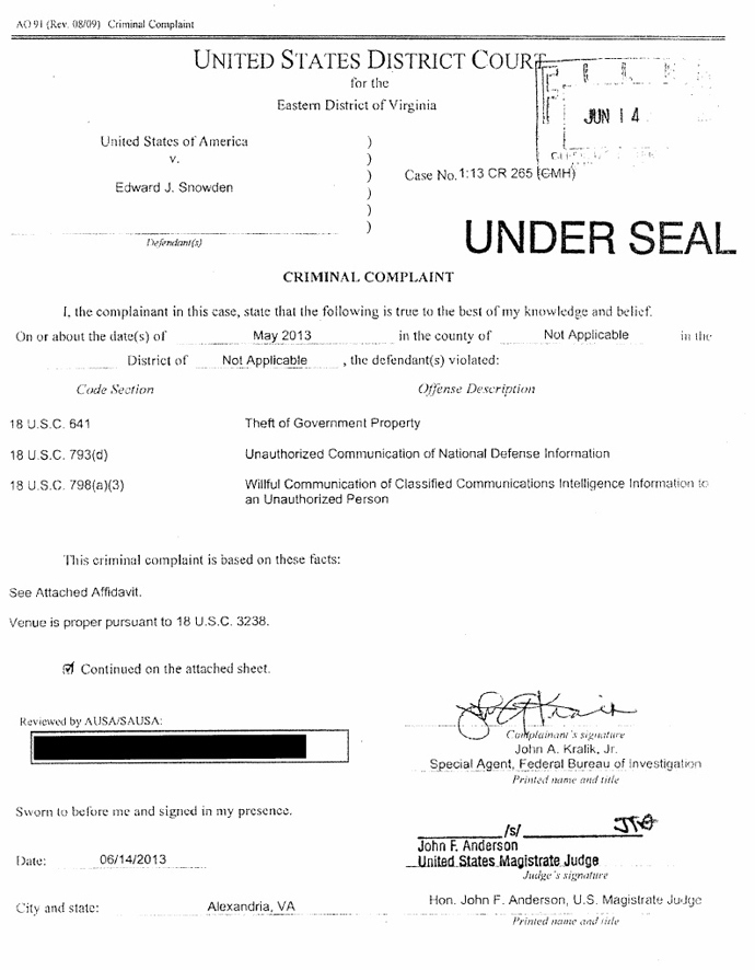 Obama administration charges NSA whistleblower Snowden with espionage 2 inside