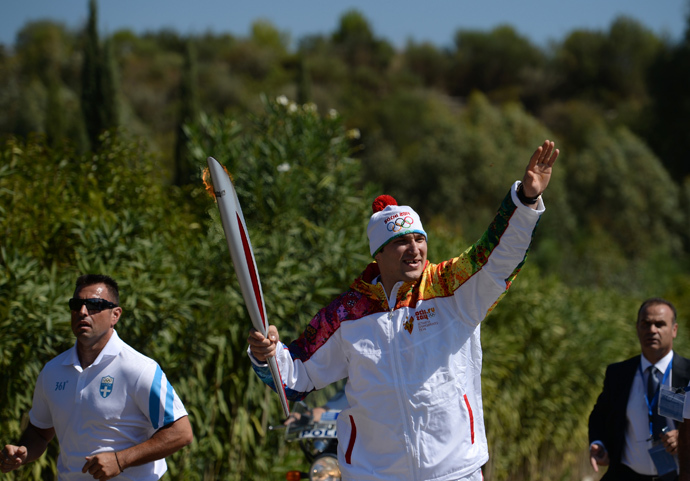 Olympic torchbearers set off from Moscow 3 sochi 5