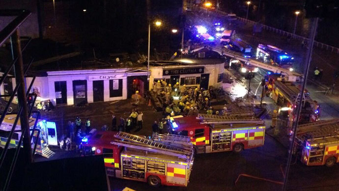 Police helicopter crashes into crowded pub in Scotland 1 32