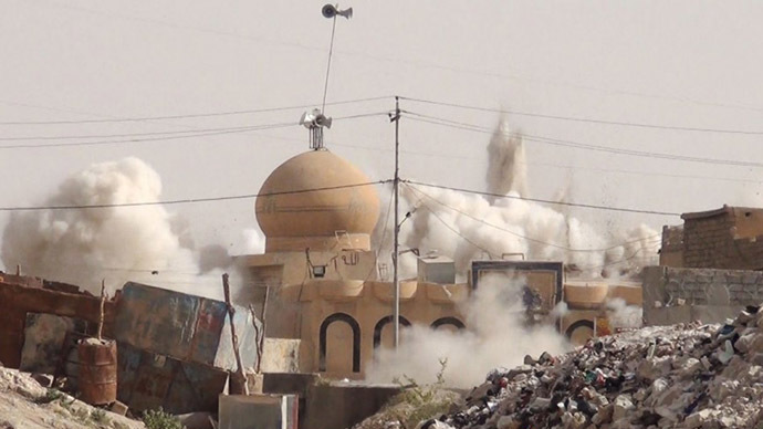 ISIS jihadists demolish mosques, shrines in northern Iraq 6 16 small