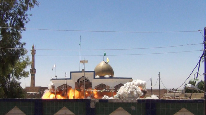 ISIS jihadists demolish mosques, shrines in northern Iraq 7 18 small