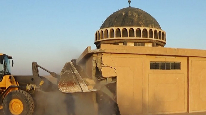 ISIS jihadists demolish mosques, shrines in northern Iraq 4 8 small