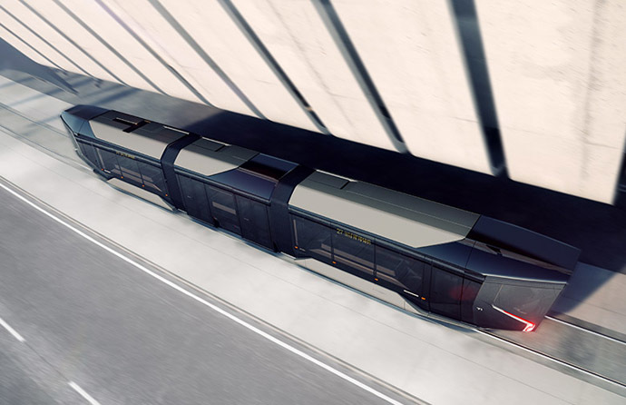 Futuristic new Russian streetcar revealed 8 tram 2