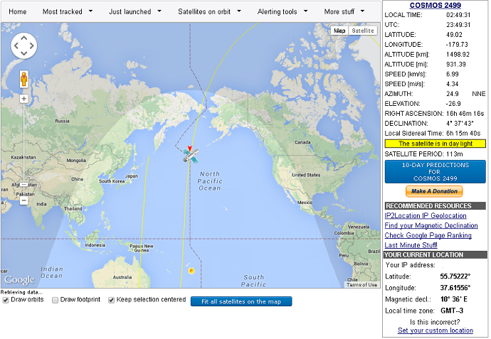 Mysterious Russian satellite sparks orbital weapon speculations 2 cosmos2
