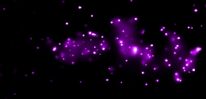 Galaxies spiral into each other, create spectacular light show 2