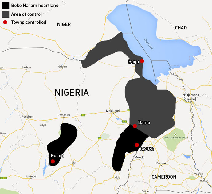 Boko Haram's captured area about size of Slovakia 2 boko01