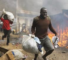 Stupid Behavior After Haiti Earthquake - Shocking Photo Gallery 34 kenya loot getty 78680765