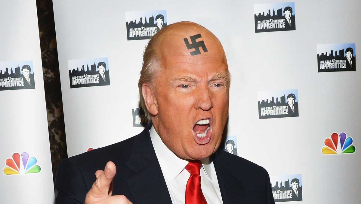 Hillary Clinton: "Trump is a Conspiracy Racist KKK Misogynist Alien From Planet Kremlin" 5 trump swastika
