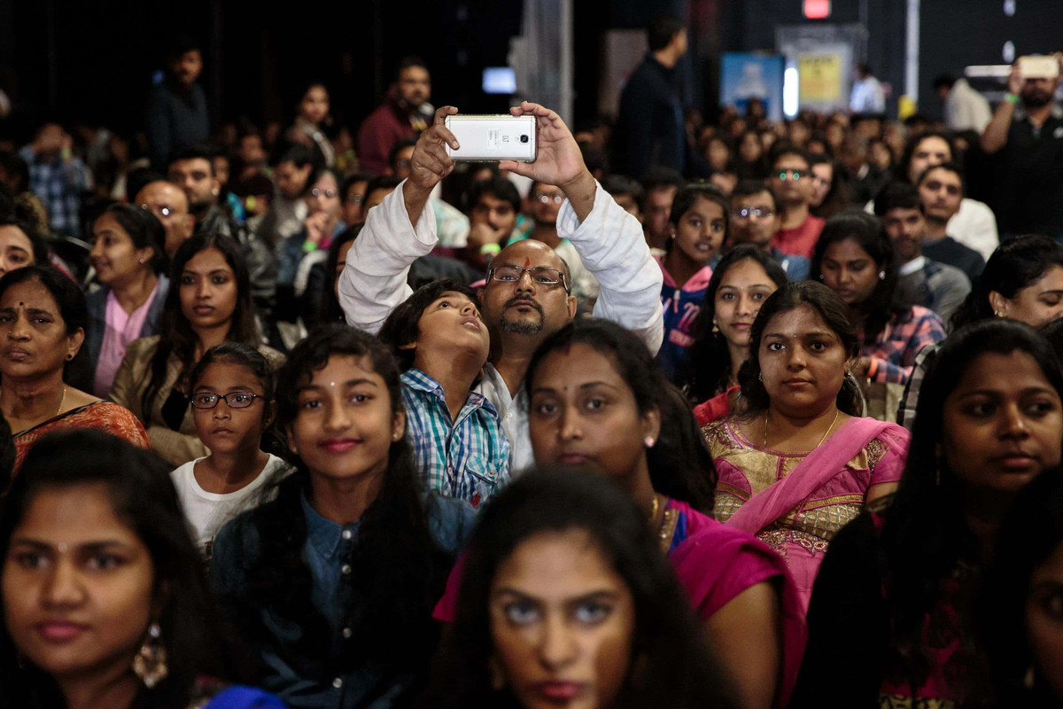 THOUSANDS of INDIANS Attend Trump Speech, ZERO MEDIA COVERAGE! 1 trump new jersey hindu americans