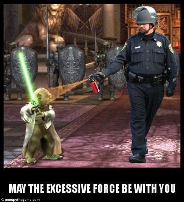 Occupy protest Cop becomes an Internet Craze after Pepper Spraying 10 article 2065419 0EEB7FFE00000578