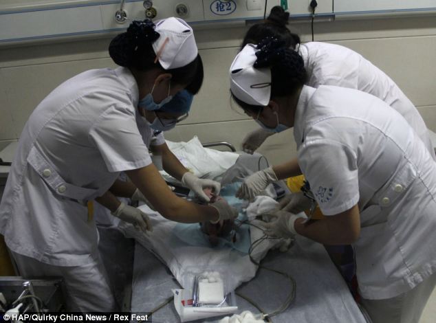 Chinese baby boy Rescuted after mother flushes him down the Toilet 17 article 2331941 1A08DE4C000005DC
