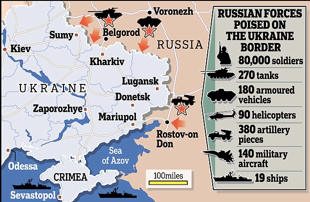 Russia masses 80,000 troops on Ukraine border, prepares for invasion 3 article 2579168 1C3E1F8F00000578