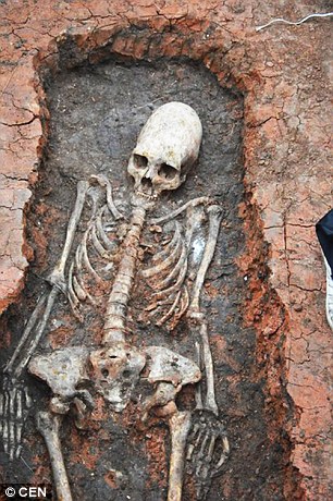 2000-year-old Skeleton with Cone Head dug up at Russian Stonehenge 2 2AE0FD0F00000578 3176210 image a 123 1438010857354