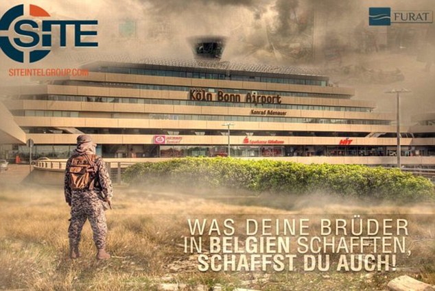 ISIS urges Brussels style attacks on German chancellery and Cologne airport 2 32B43D9E00000578 3517012 image a 67 1459432509277
