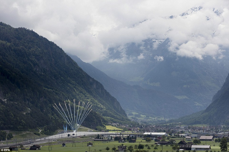 Switzerland marks opening of world's longest rail tunnel with Satanic Ritual 9 34D19AEA00000578 3619344 image a 24 1464785652098