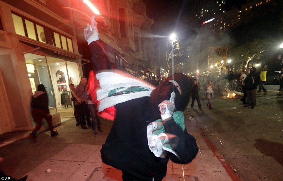 Riots Getting out of Control, They are now shouting "Kill Trump" 10 3A389D2D00000578 3922098 image a 56 1478758931401