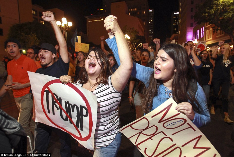 Riots Getting out of Control, They are now shouting "Kill Trump" 49 3A3B6E5300000578 3922098 image m 36 1478789320278