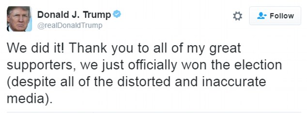 Electoral College Confirms Trump White House Victory with 304 Votes 2 3B87646900000578 4048394 image a 16 1482197480784