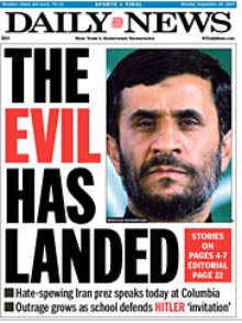 Mahmoud Ahmadinejad’s recent visit in the USA 1 evil ahmadinejad